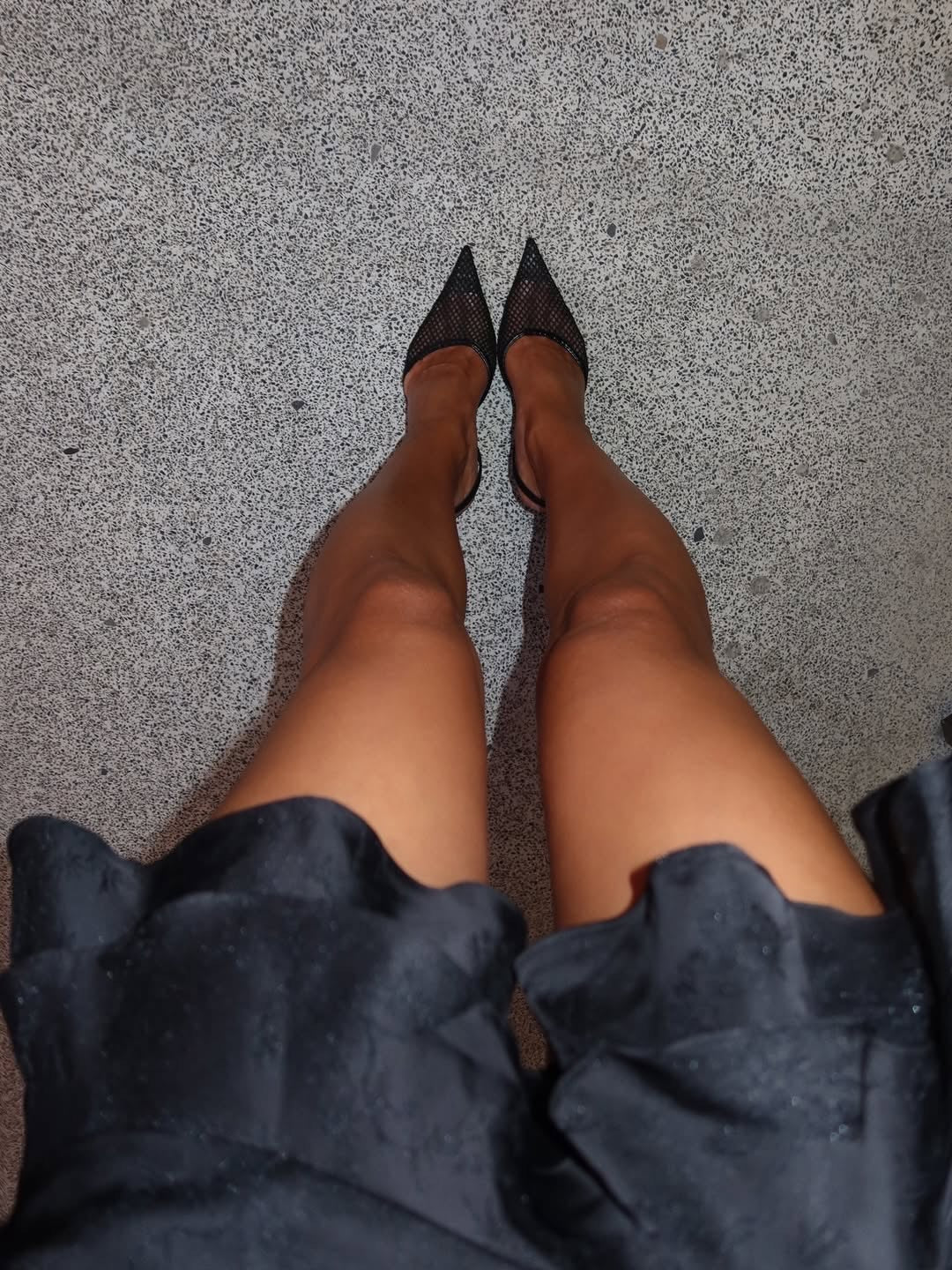 High Neck Satin Ruffle Mini Dress