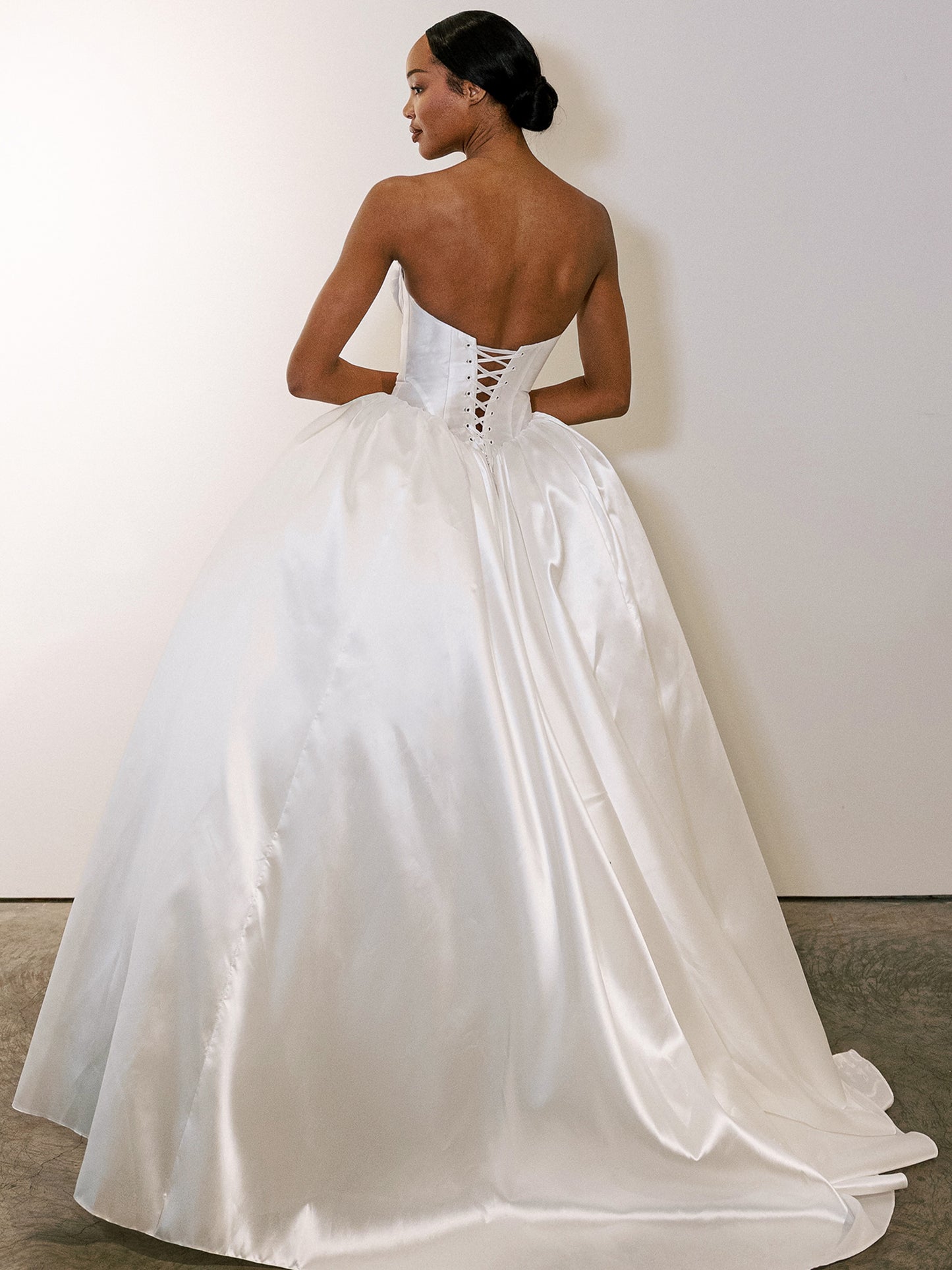 Strapless Corset Ball Gown Wedding Dress