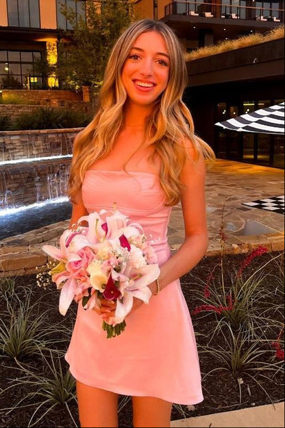 Strapless Mini A-Line Dress