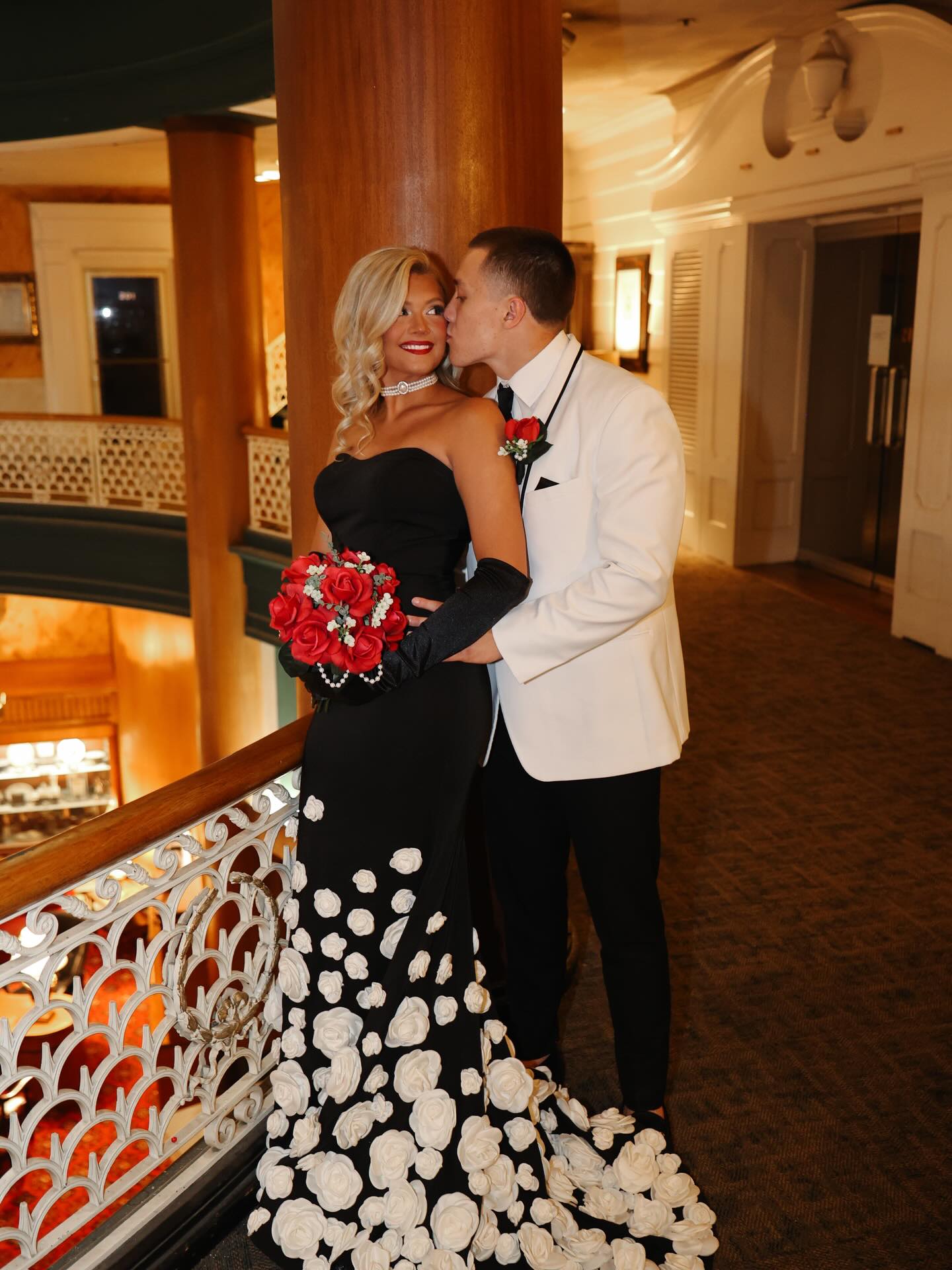 Strapless Sweetheart Mermaid Gown with 3D Flowers