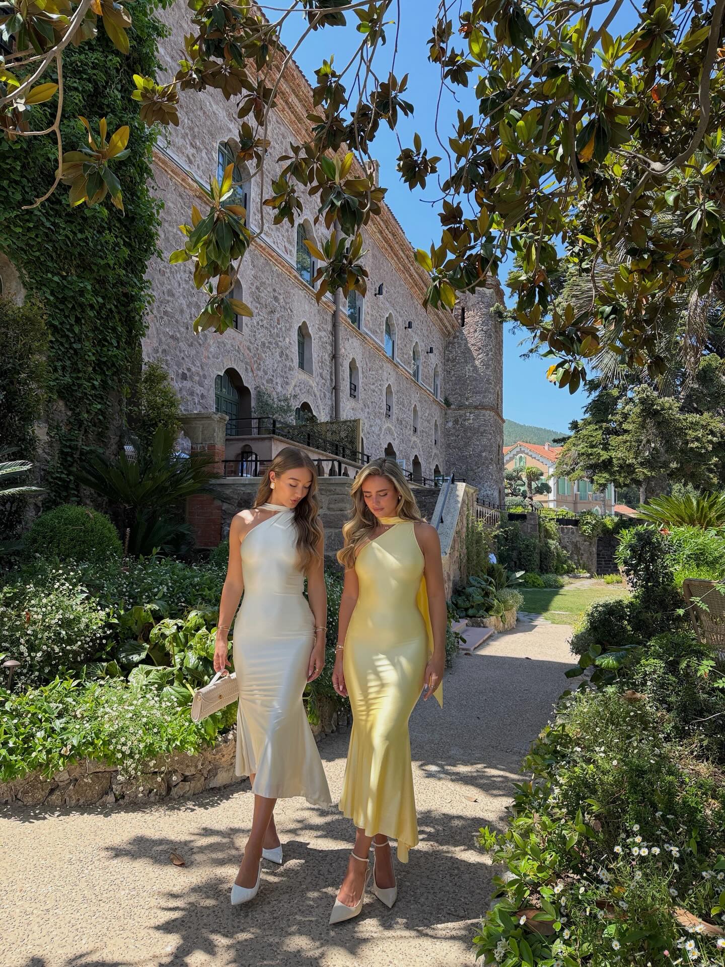 One-Shoulder Satin Mermaid Midi Dress