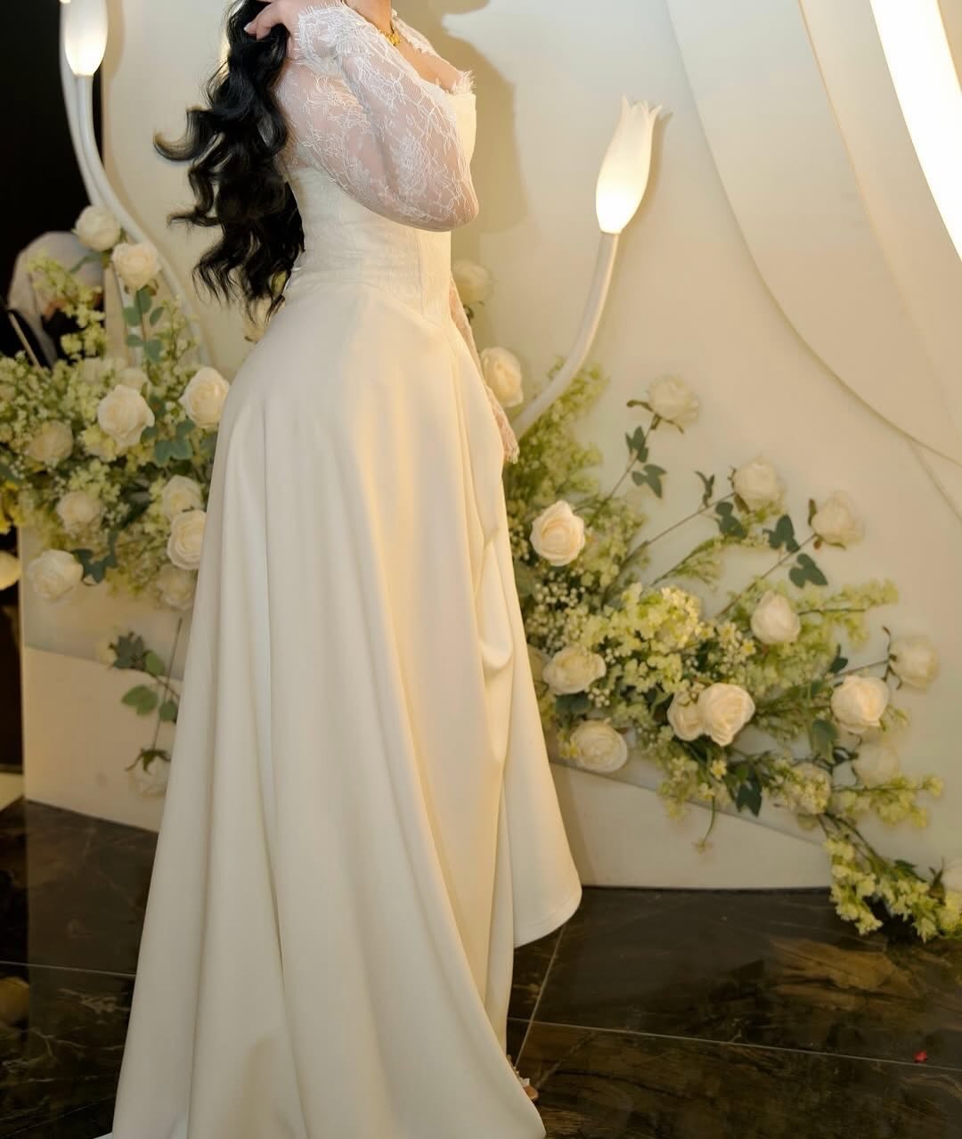 Romantic Corset A-Line Wedding Dress with Lace