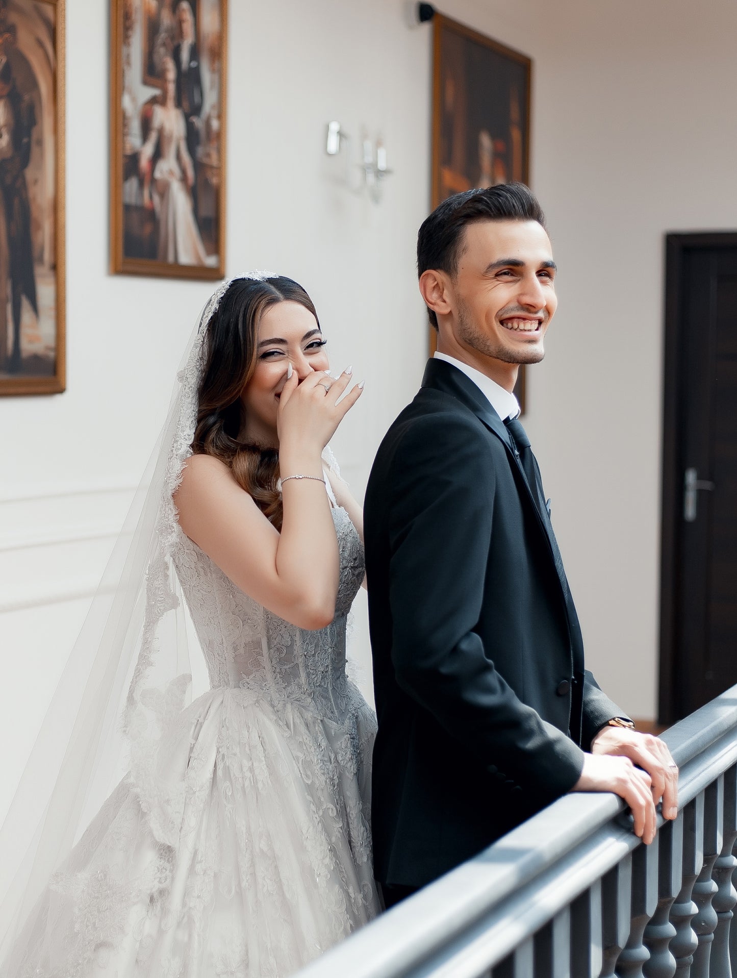 Square Neck Lace A-Line Wedding Dress