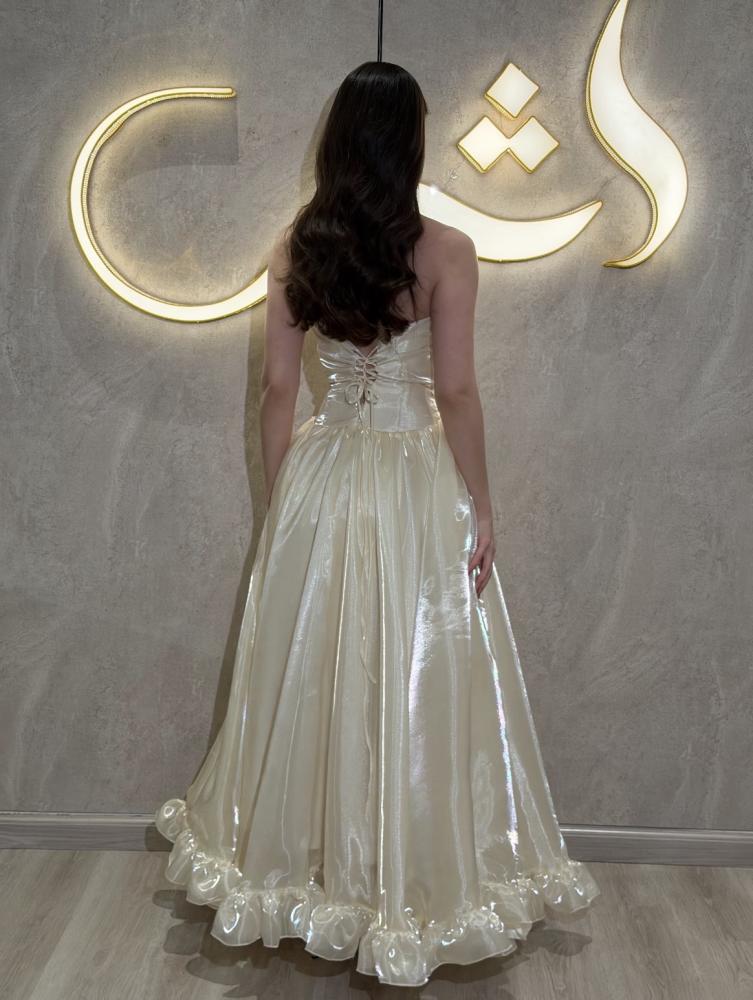 Halter Neck Iridescent A-Line Evening Dress
