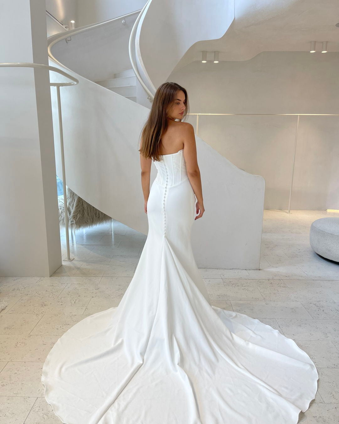 Strapless Corset Mermaid Wedding Dress