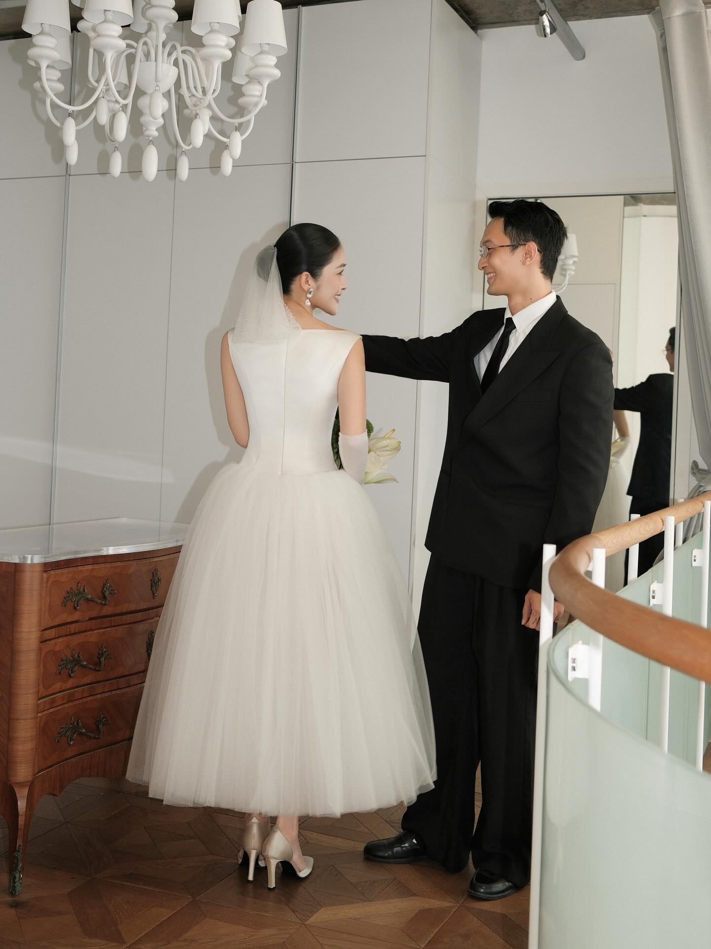 Bateau Neck Satin and Tulle Ball Gown Wedding Dress