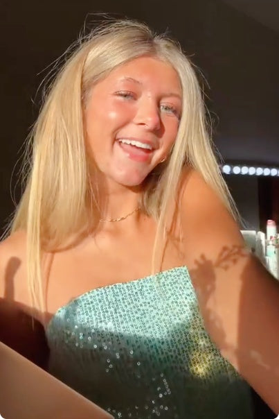 Strapless Sequined Bubble Hem Mini Dress