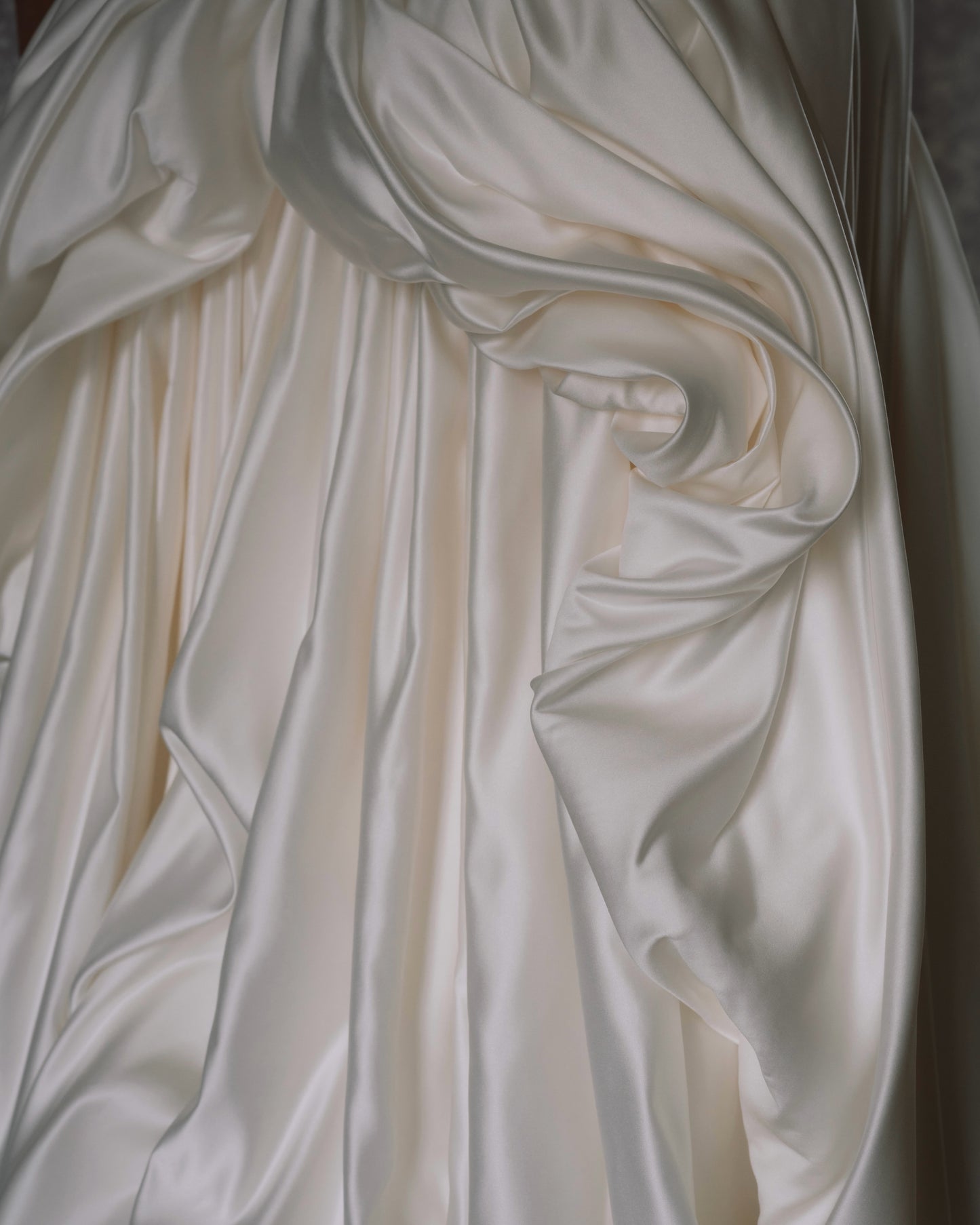 Strapless Ruched Ball Gown Wedding Dress with Train
