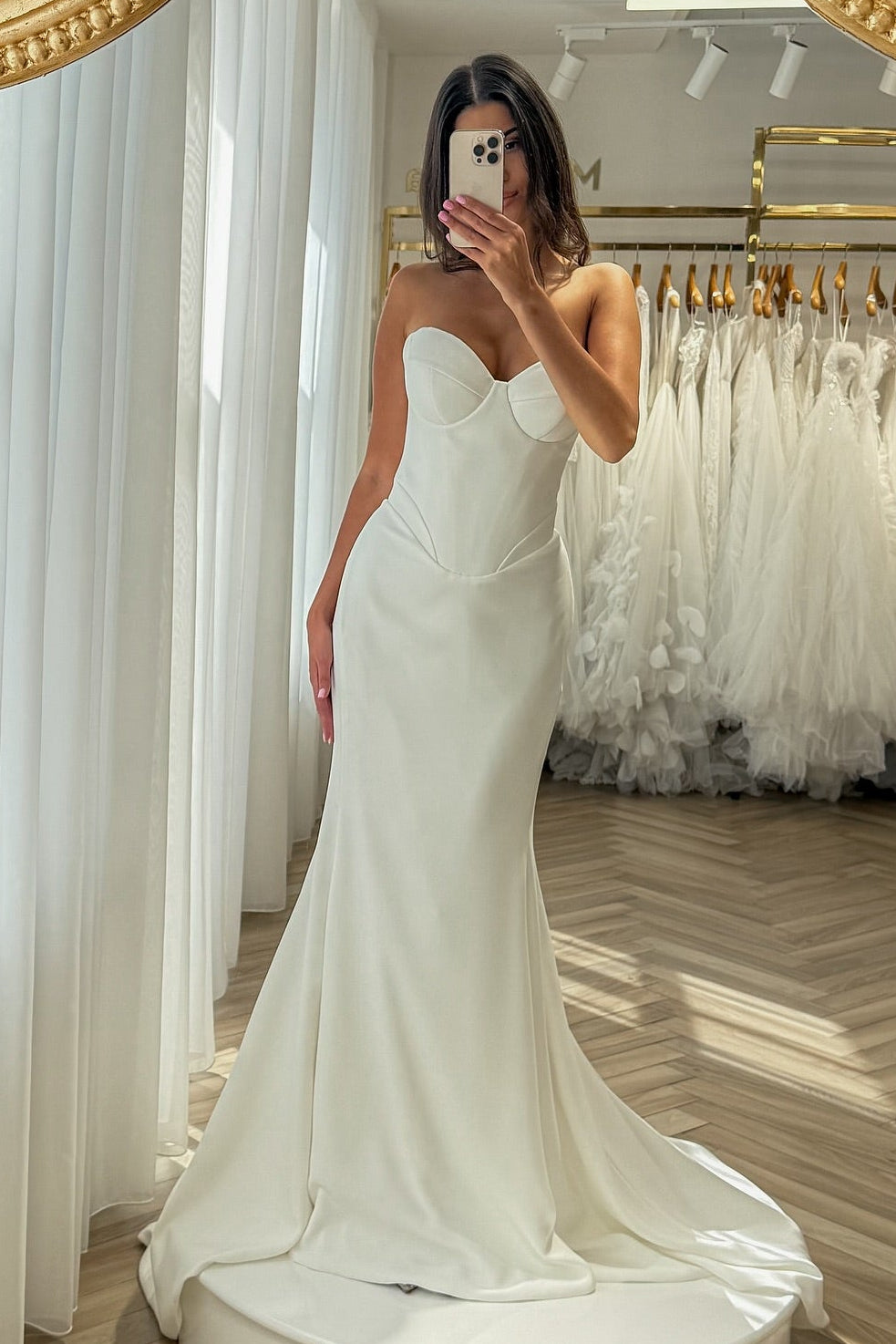 Strapless Sweetheart Corset Mermaid Wedding Dress
