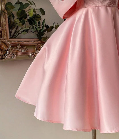 Butterfly Bowknot Off-the-Shoulder Mini Dress