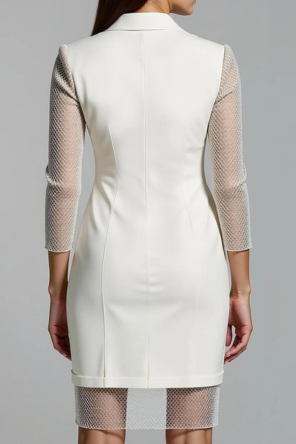 Double-Breasted Blazer Sheath Dress