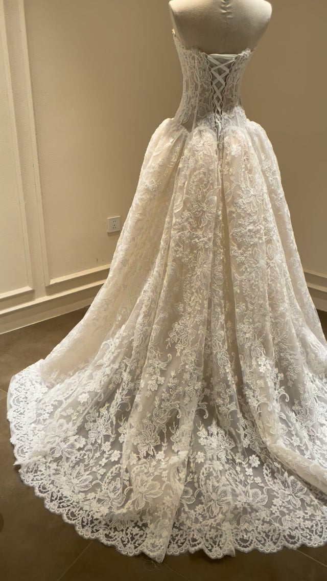 Lace Corset Ball Gown Wedding Dress