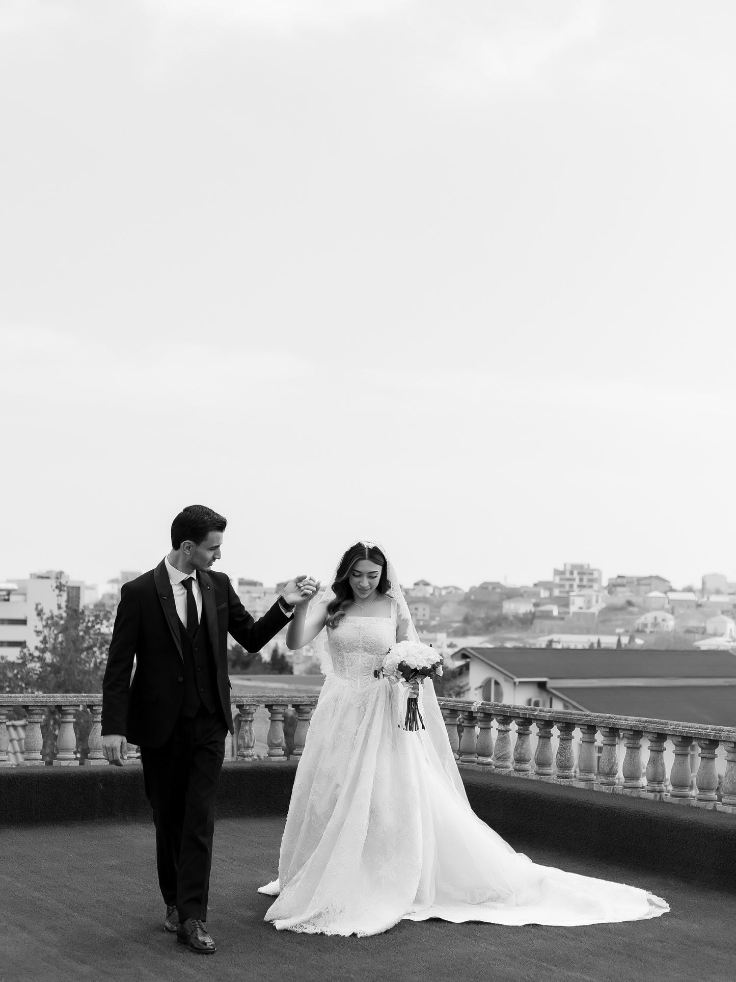 Square Neck Lace A-Line Wedding Dress