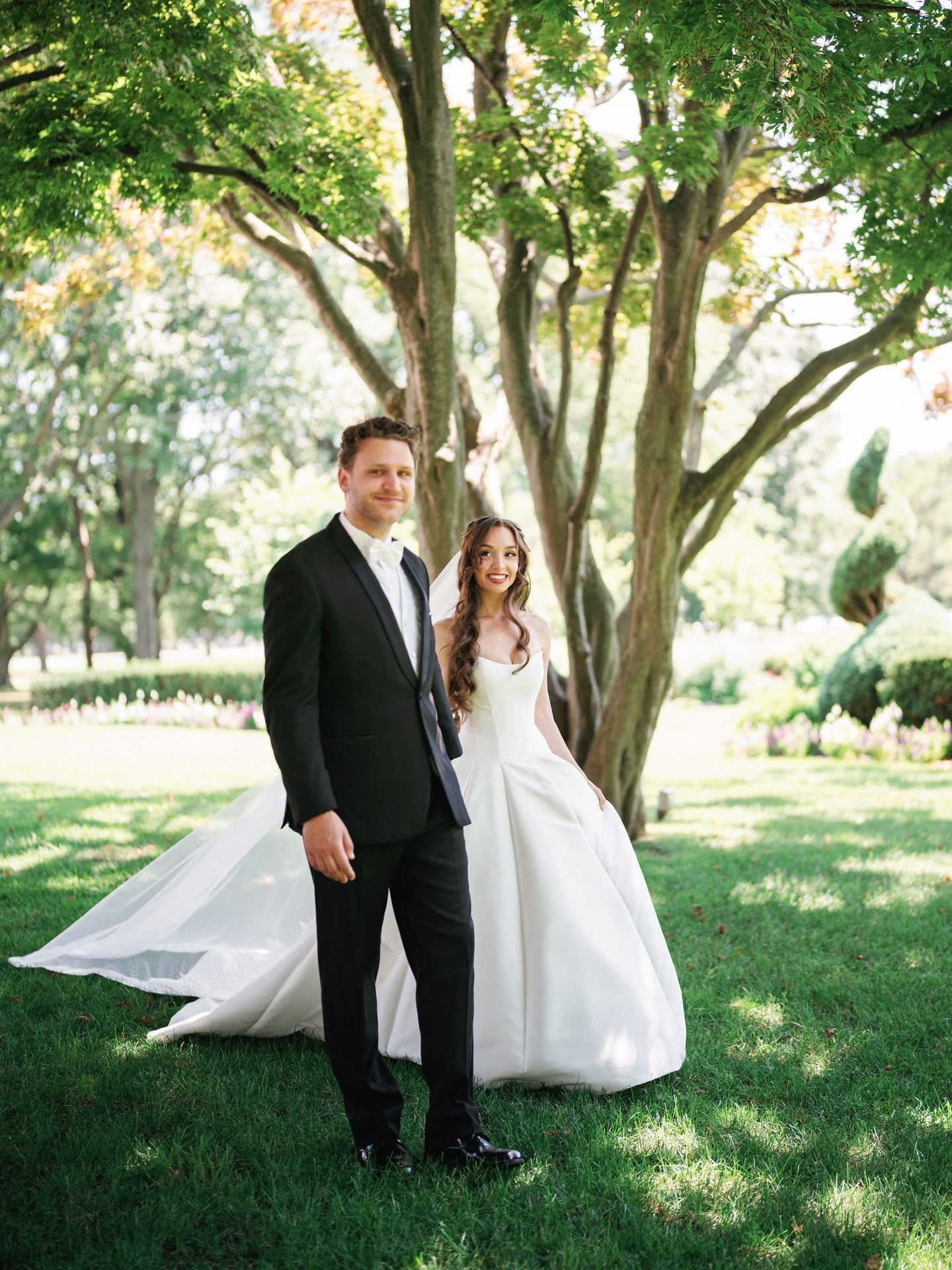 Strapless Ball Gown Wedding Dress with Pleated Skirt