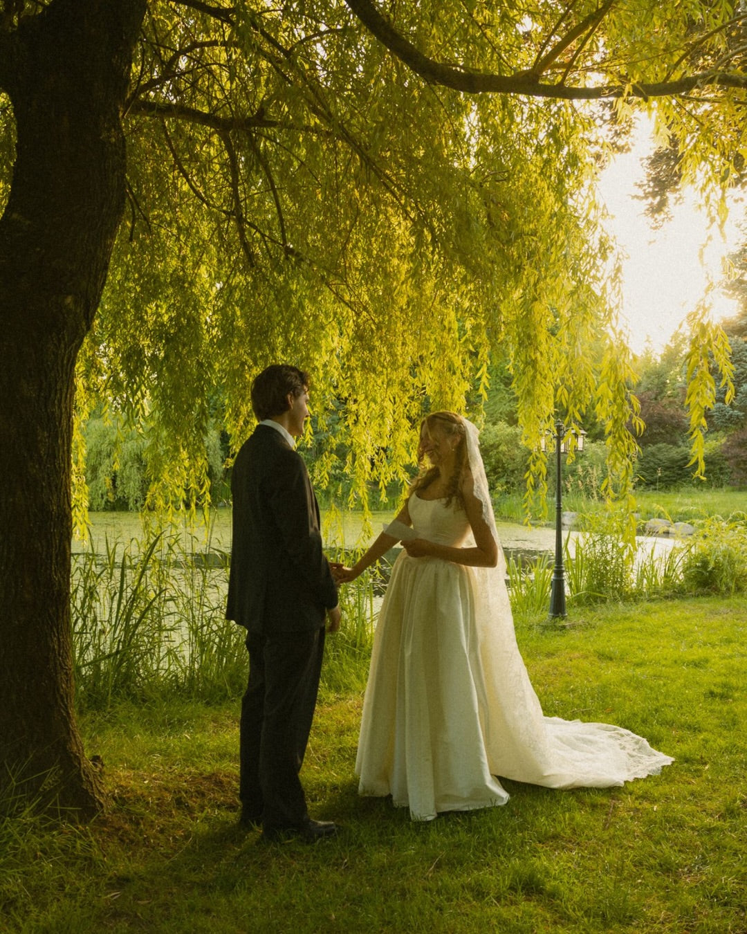 Strapless Pleated Ball Gown Wedding Dress