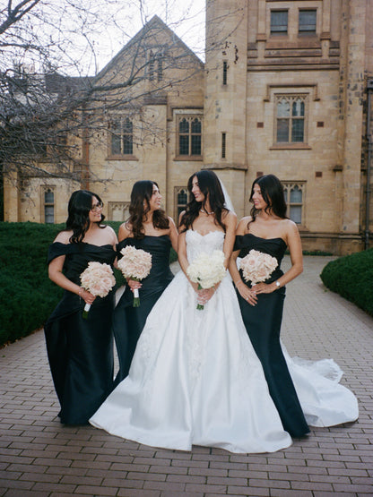Strapless Sweetheart Lace Ball Gown Wedding Dress