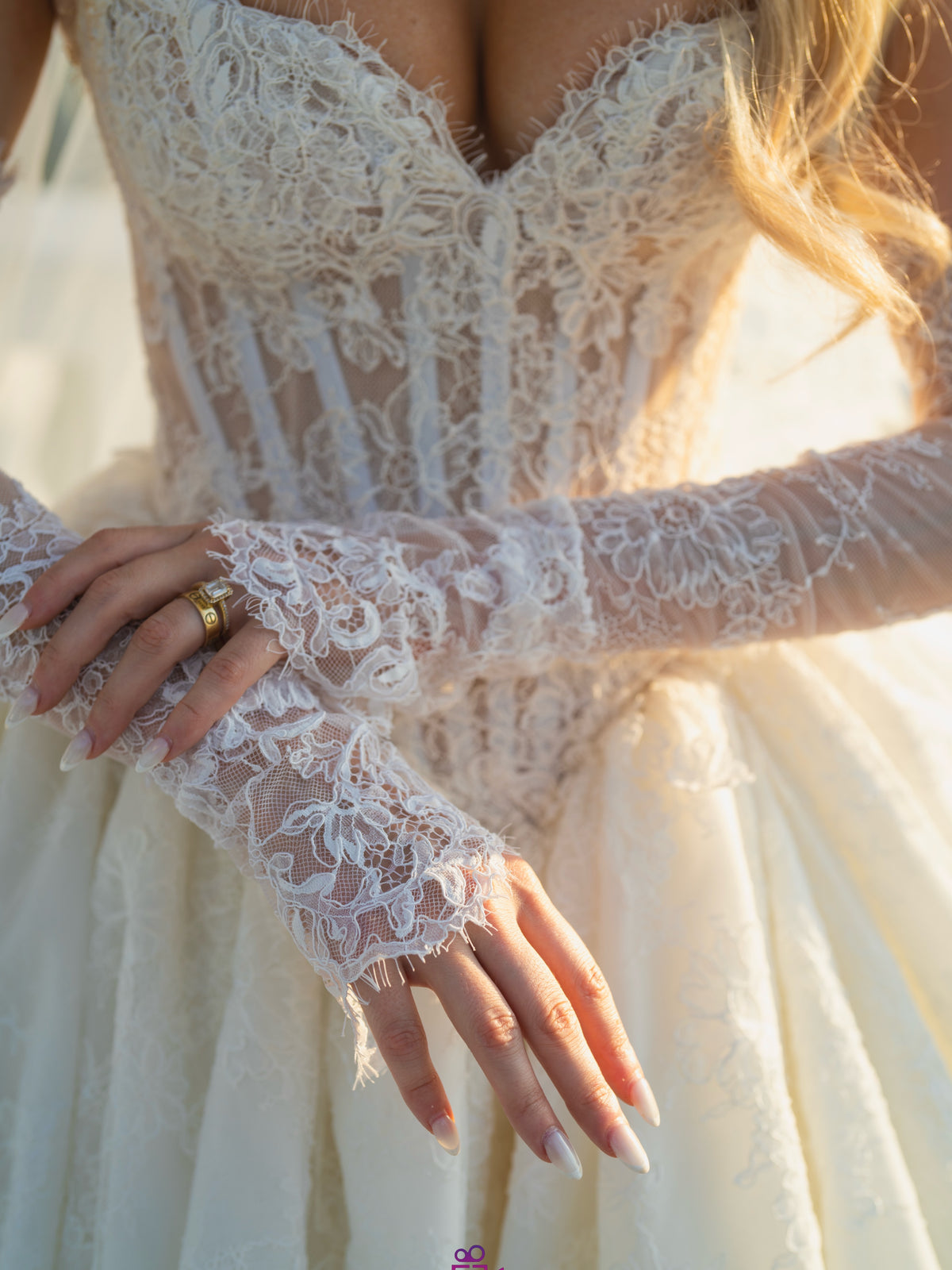 Corset Lace Ball Gown Wedding Dress
