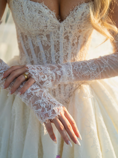 Corset Lace Ball Gown Wedding Dress