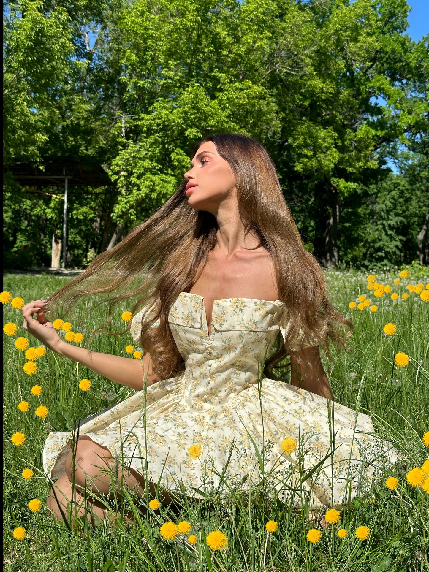 Floral Off-the-Shoulder Corset Mini Dress