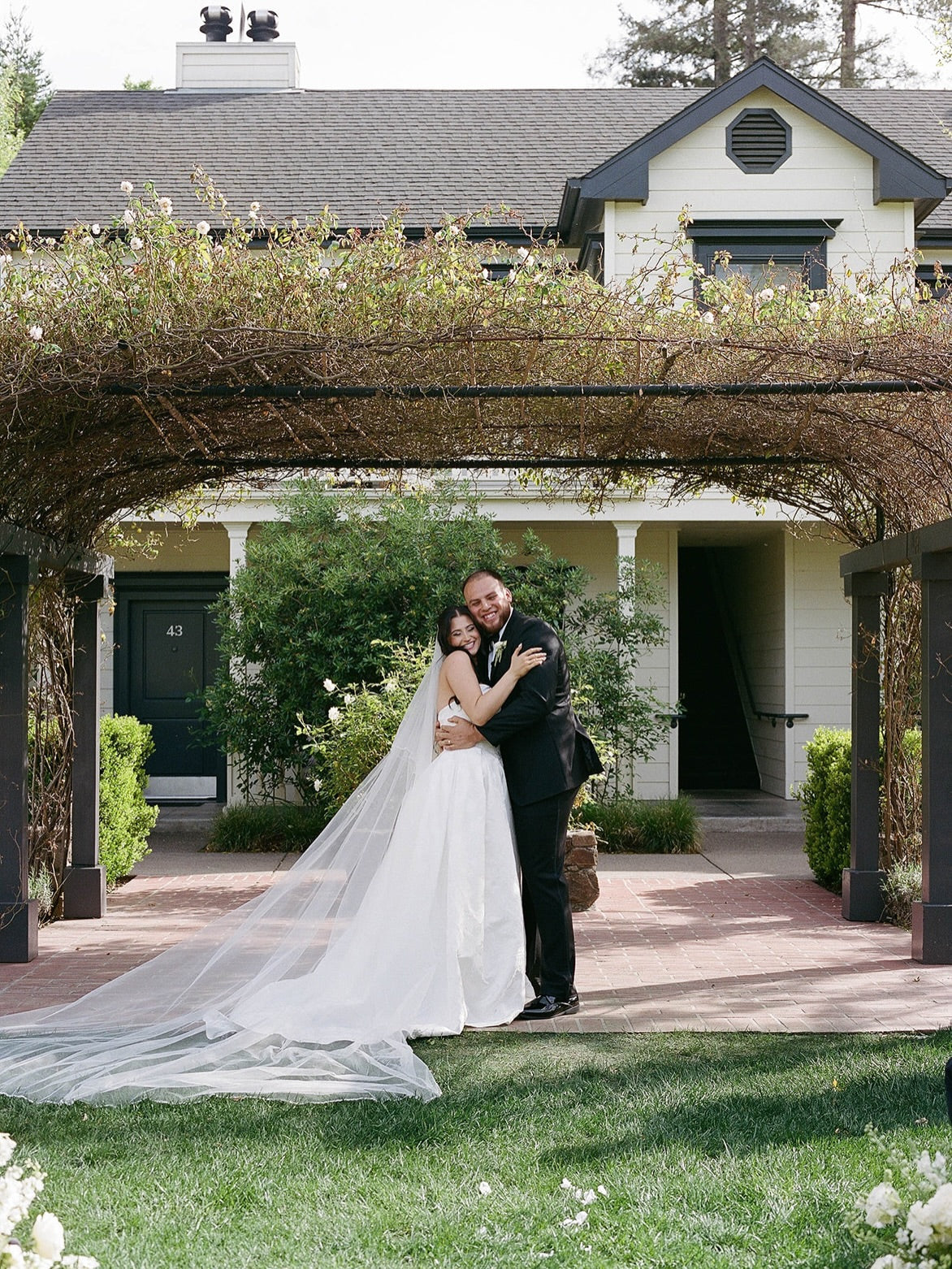 Strapless Ball Gown Wedding Dress with Structured Bodice