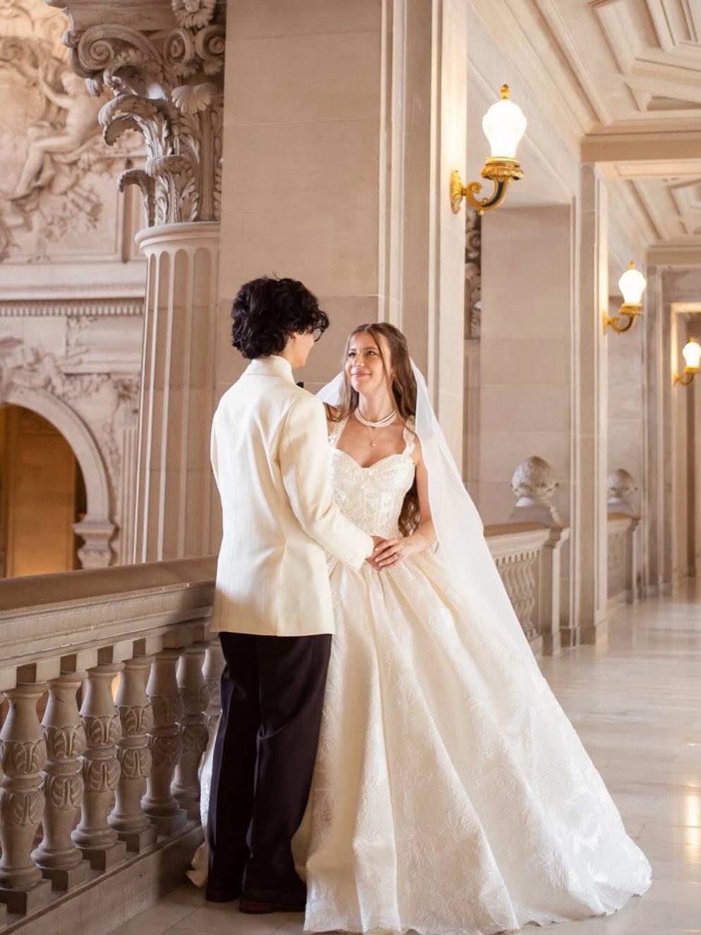 Sweetheart Floral Ball Gown Wedding Dress