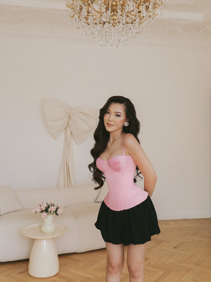 Sweetheart Corset and Bubble Skirt Two-Piece Set