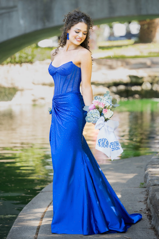 Strapless Corset Mermaid Prom Dress