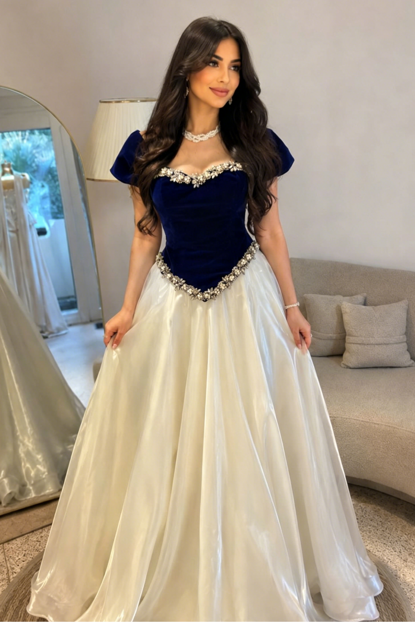 Beaded Sweetheart Ball Gown