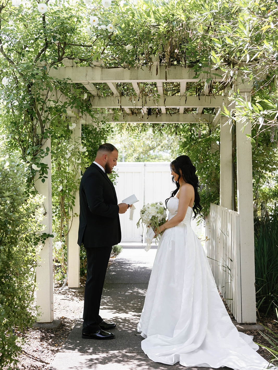 Strapless Ball Gown Wedding Dress with Structured Bodice