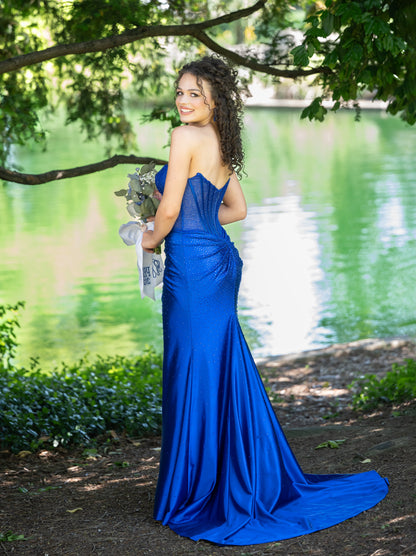 Strapless Corset Mermaid Prom Dress