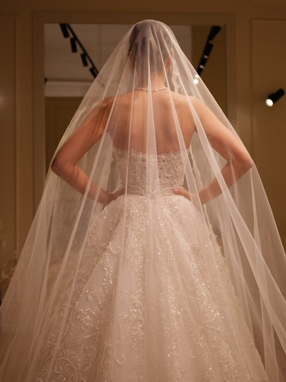 Beaded Embroidered Ball Gown Wedding Dress