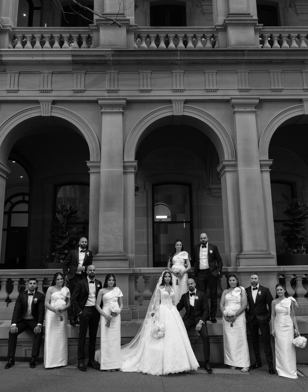 Lace Ball Gown Wedding Dress with Long Sleeves