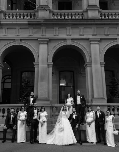 Lace Ball Gown Wedding Dress with Long Sleeves