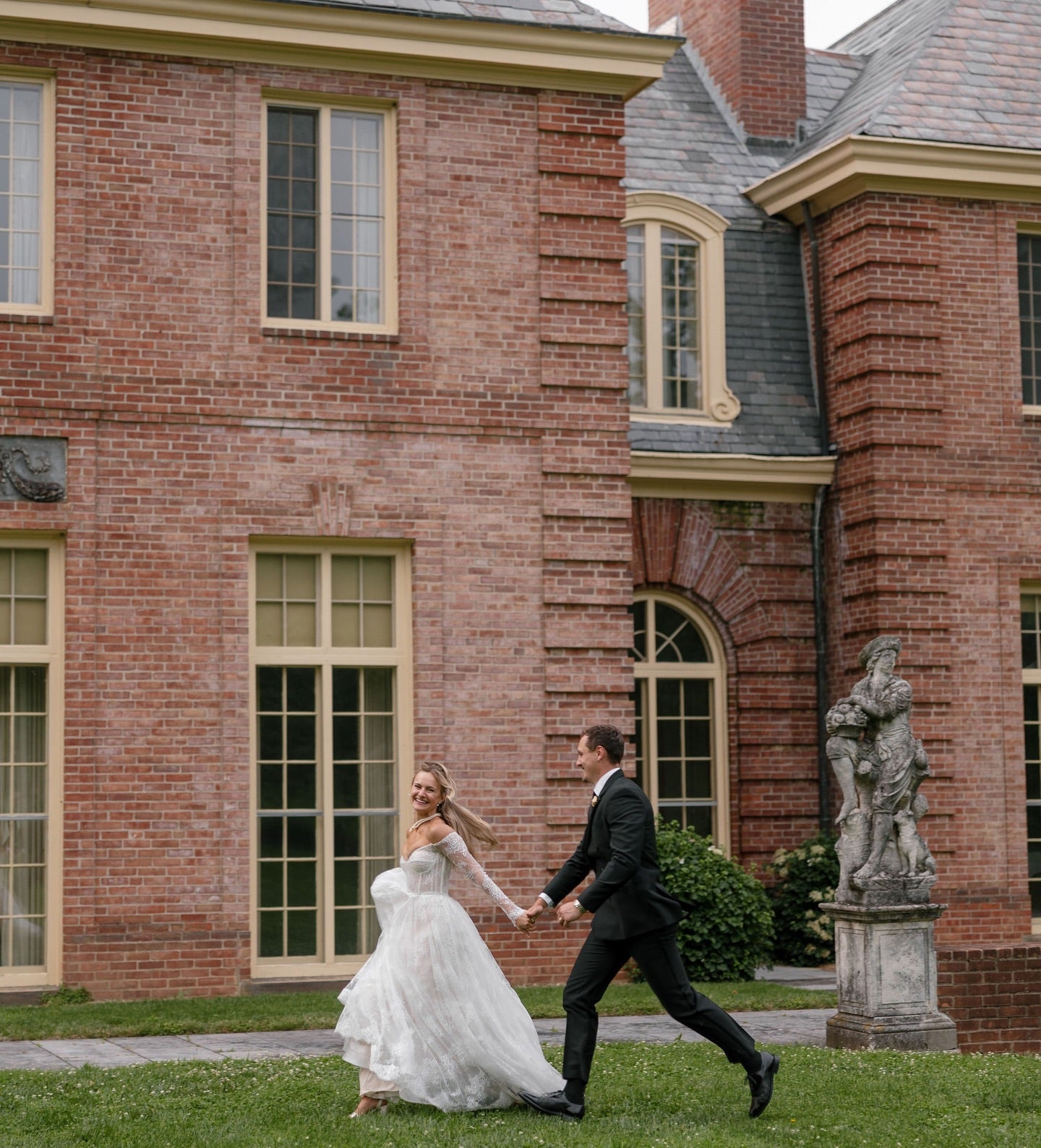 Off-the-Shoulder Corset Lace A-Line Wedding Gown