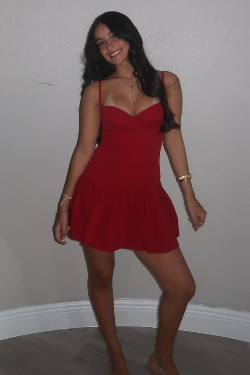Sweetheart Corset Mini Dress with Bow Detail