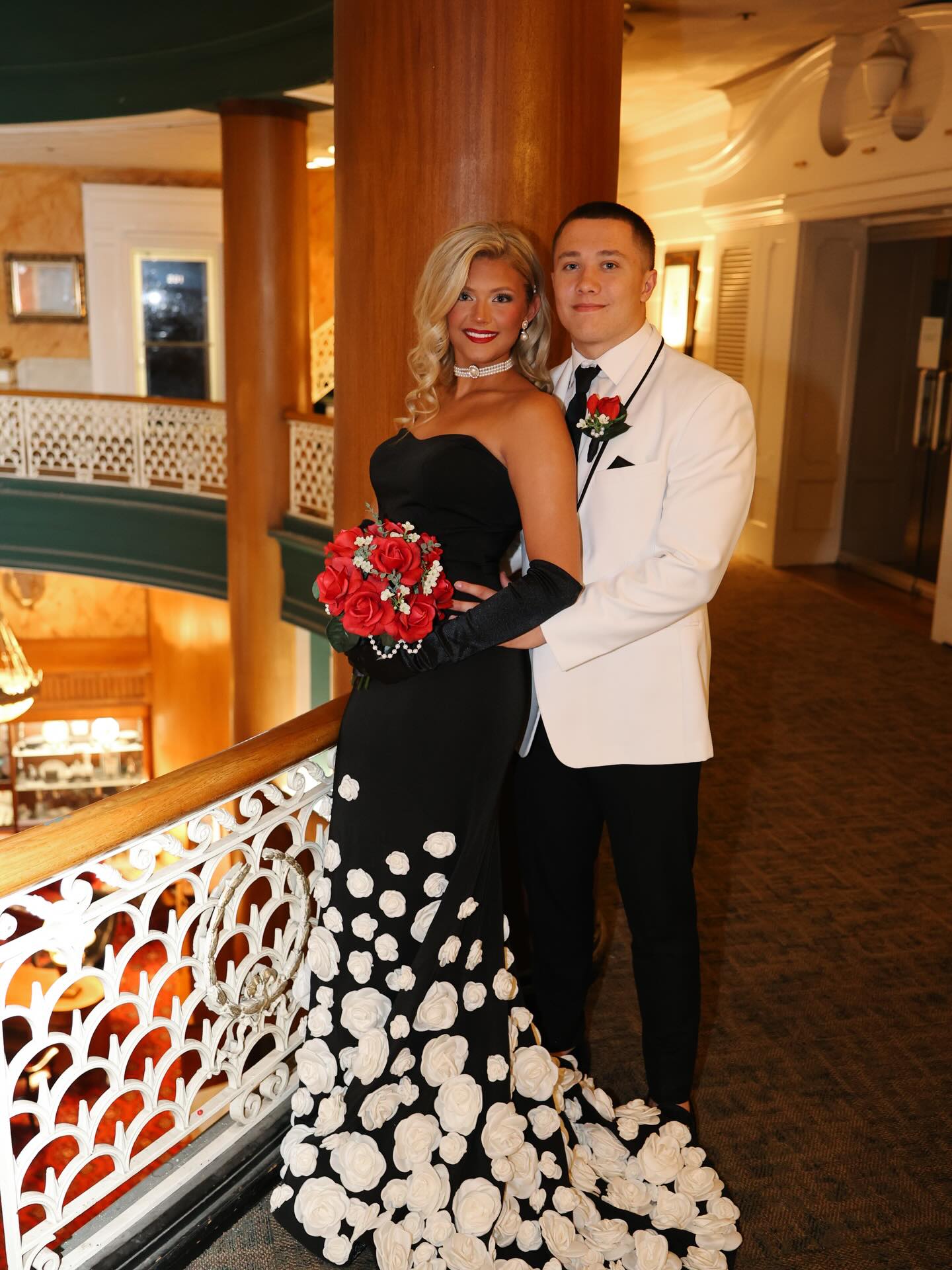Strapless Sweetheart Mermaid Gown with 3D Flowers