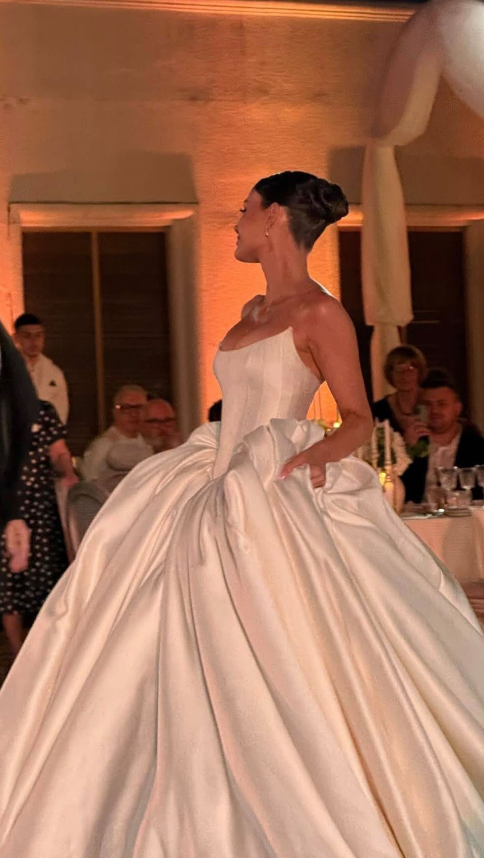 Strapless Ball Gown Wedding Dress with Corset Back