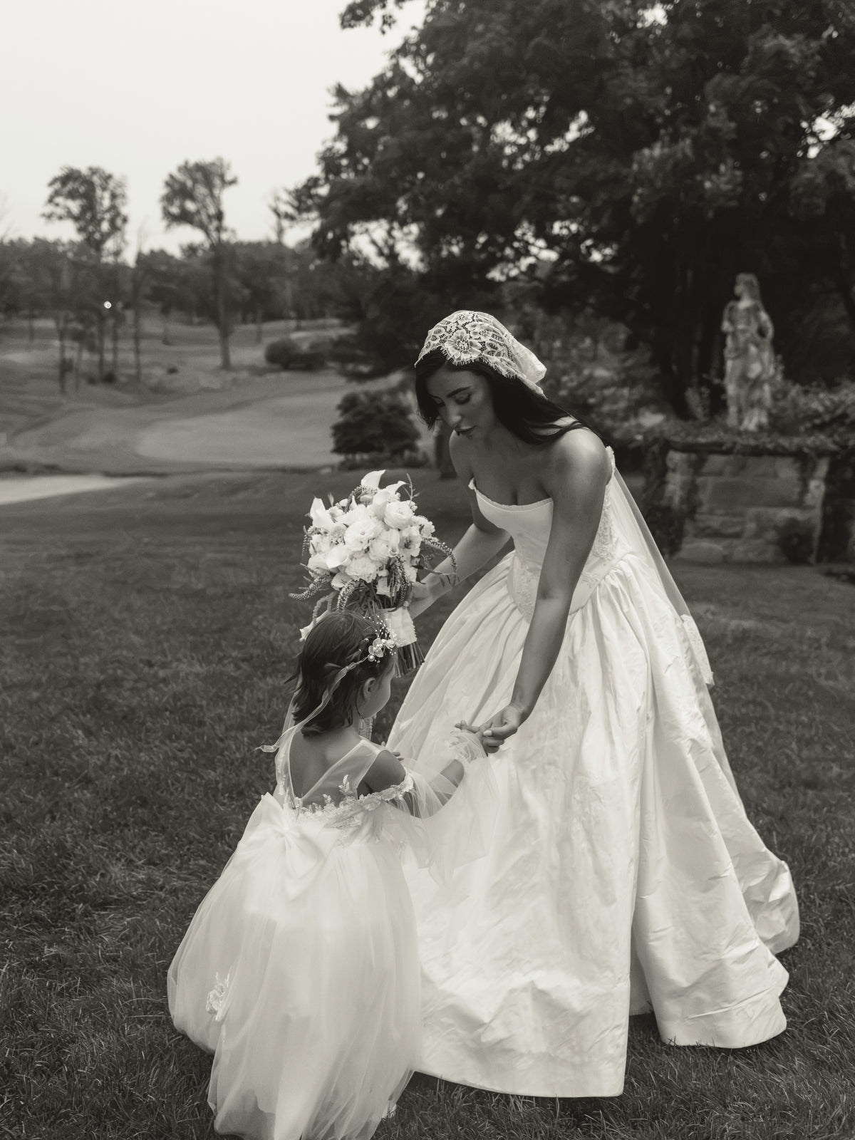 Strapless Basque Waist Ball Gown Wedding Dress