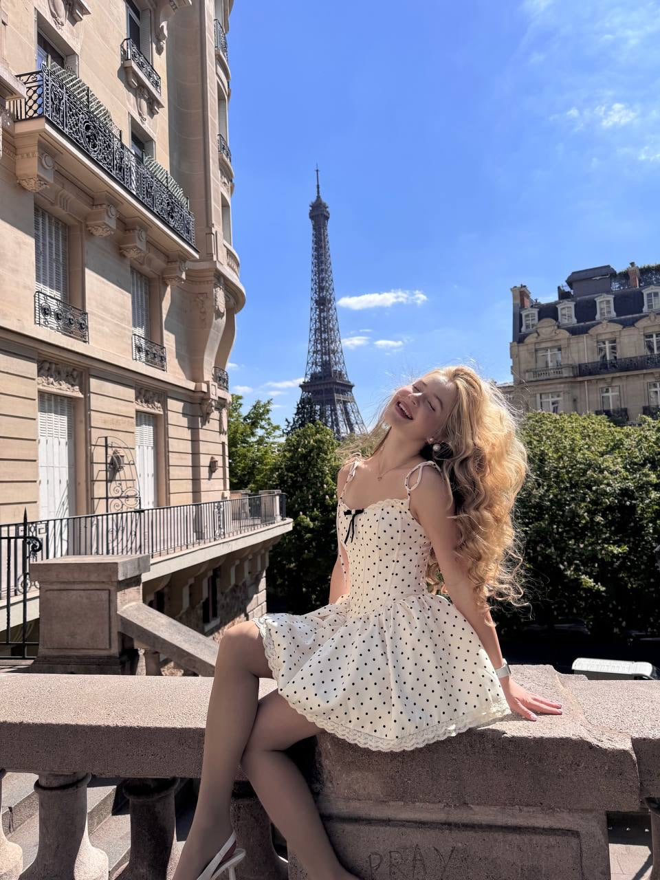 Polka Dot Corset A-Line Mini Dress