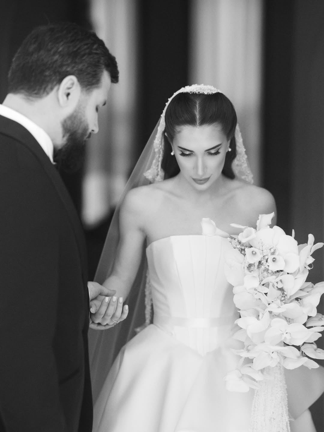 Strapless Peplum Ball Gown Wedding Dress