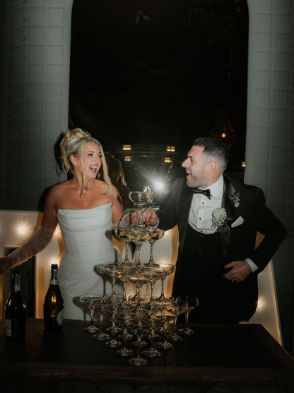 Strapless Ruched Bodice Mermaid Wedding Dress
