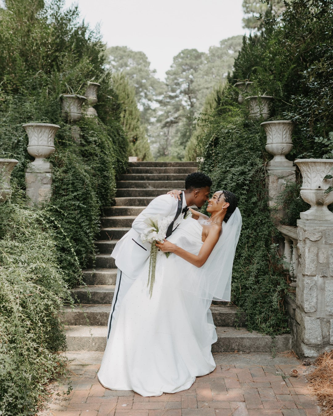Strapless A-Line Wedding Dress with Sweep Train
