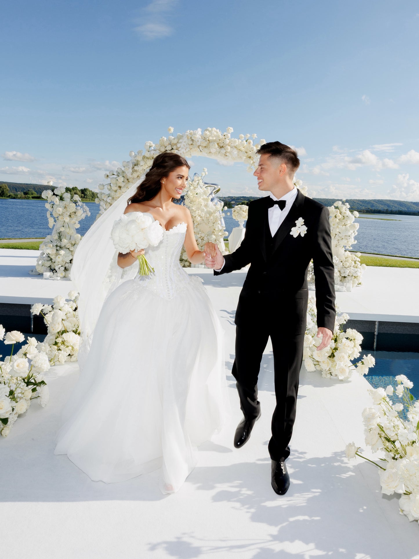 Strapless Sweetheart Corset Tulle Ball Gown