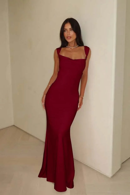 Blushing Pink Backless Slim Fit Prom Dress ZT0673