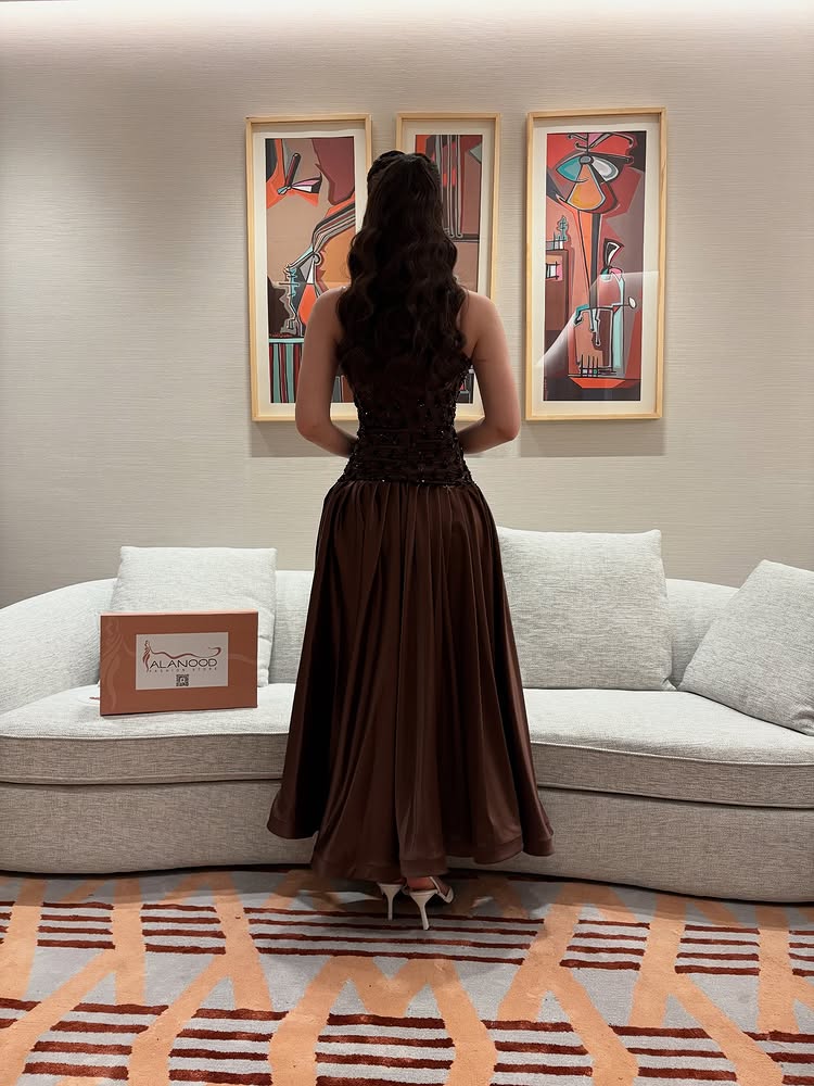 Strapless Sleeveless Sparkl Beaded Ruched A-Line Evening Dress Ankle-Length