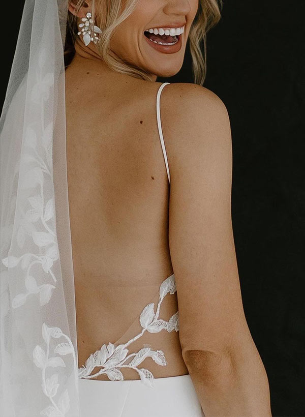 Boho Garden Summer Beach Cowl Neck Sleeveless Court Train Lace Wedding Dress