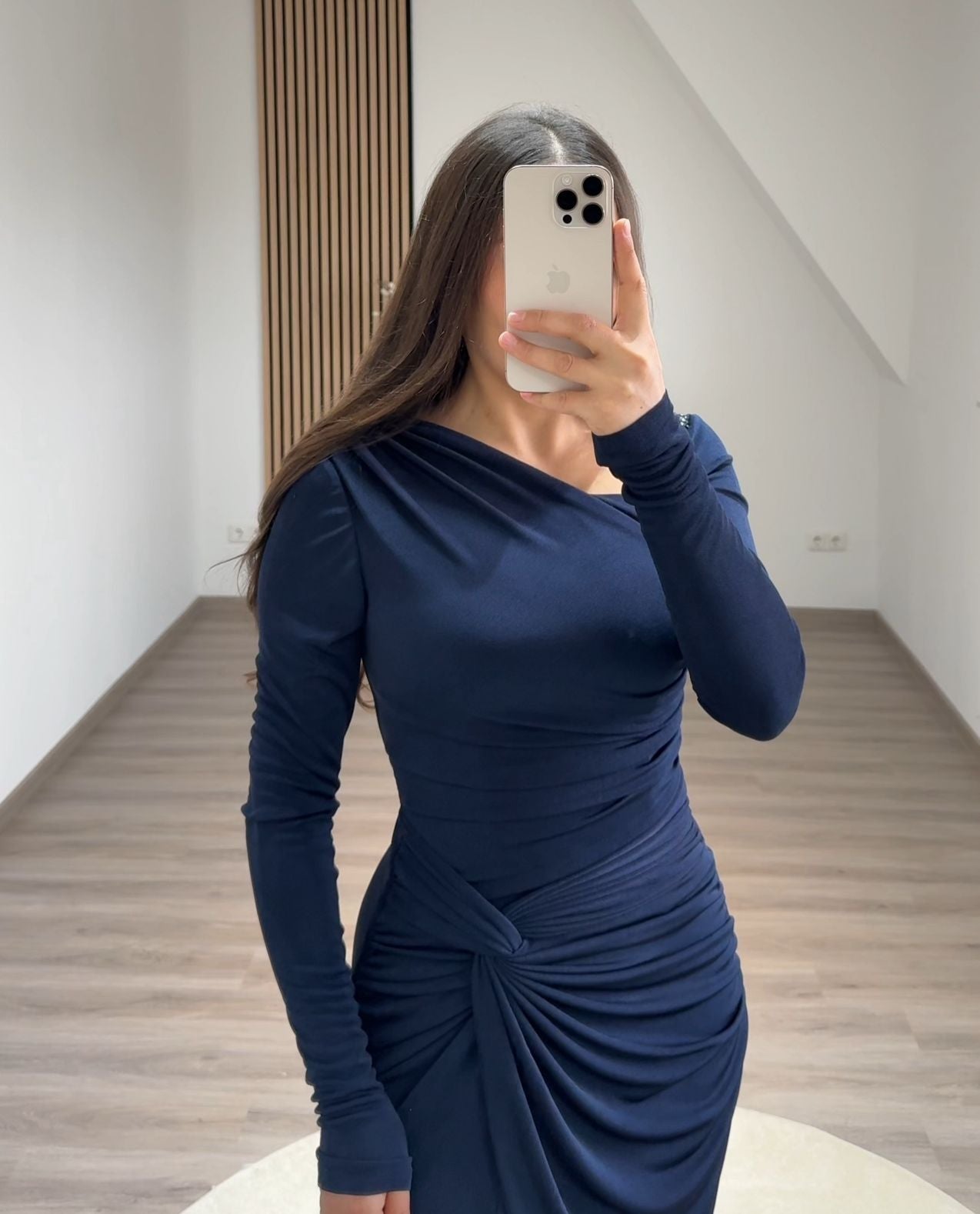 Charming A-Line Long Sleeves Scoop Lace Prom Dress