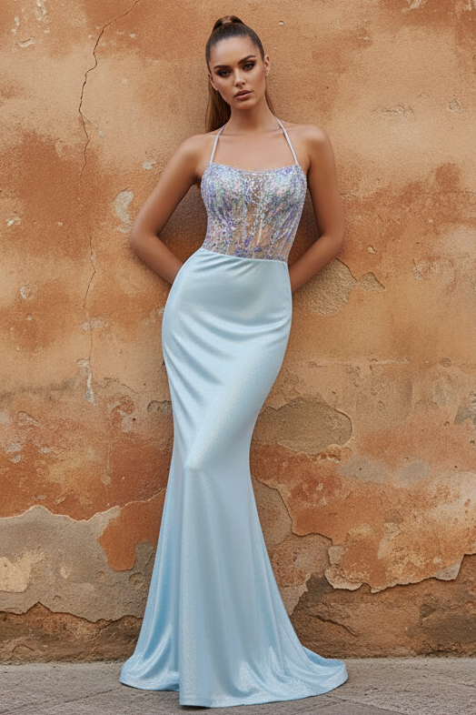 Long Formal Mermaid Prom Dress