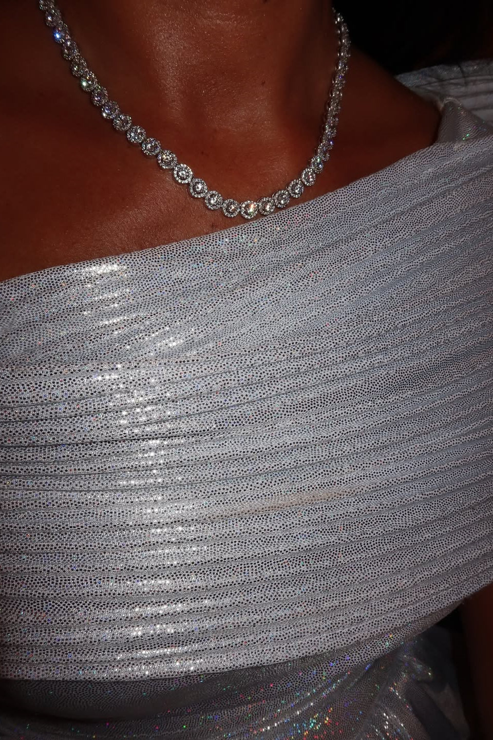 Gorgeous Silver Portrait Sleeveless Sequins Split Prom Dress