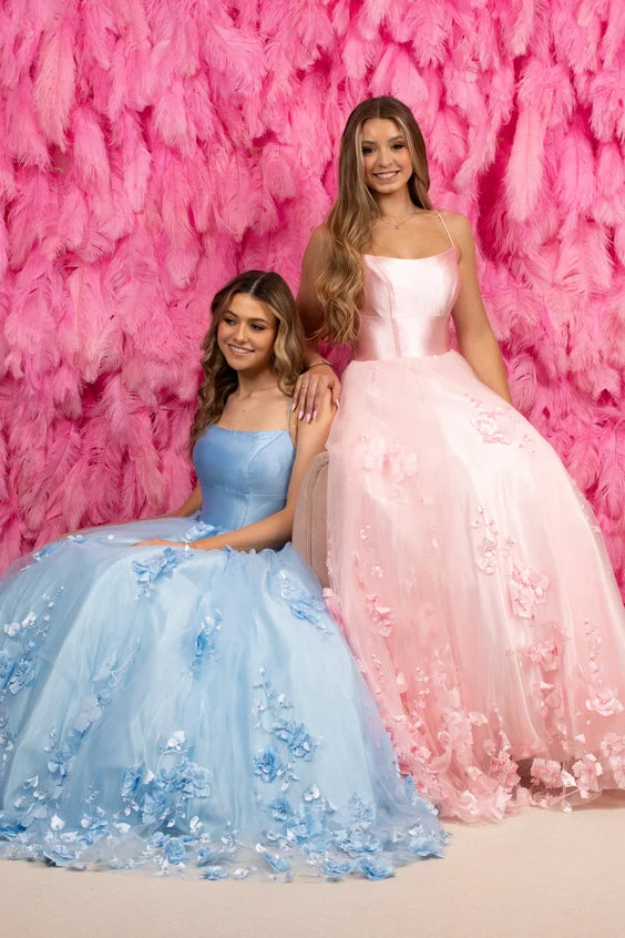 Lace Lilac Corset Prom Dress with Slit